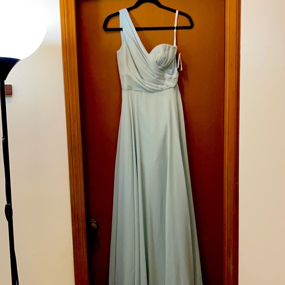 David's Bridal Dresses & Skirts - Elegant sage green dress, perfect for any special occasion.